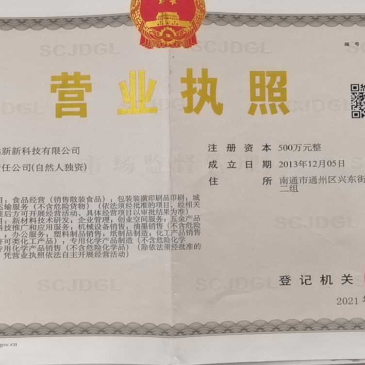 南通远新新科技有限公司的企业标志